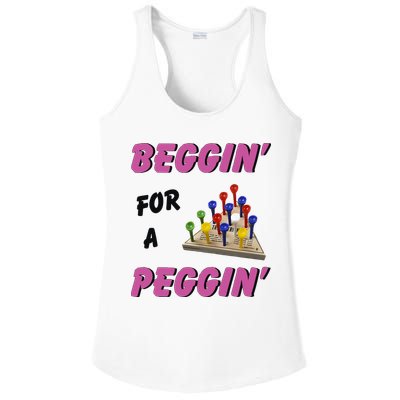 Beggin’ For A Peggin Ladies PosiCharge Competitor Racerback Tank