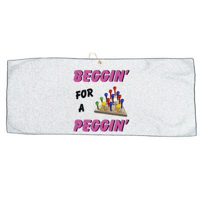 Beggin’ For A Peggin Large Microfiber Waffle Golf Towel