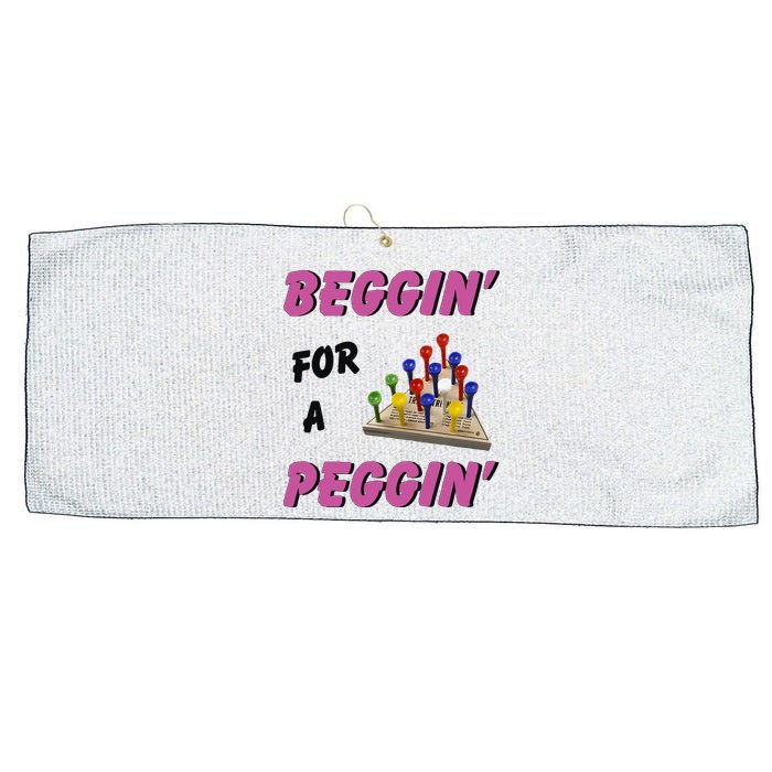 Beggin’ For A Peggin Large Microfiber Waffle Golf Towel