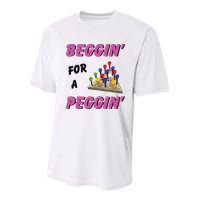 Beggin’ For A Peggin Youth Performance Sprint T-Shirt