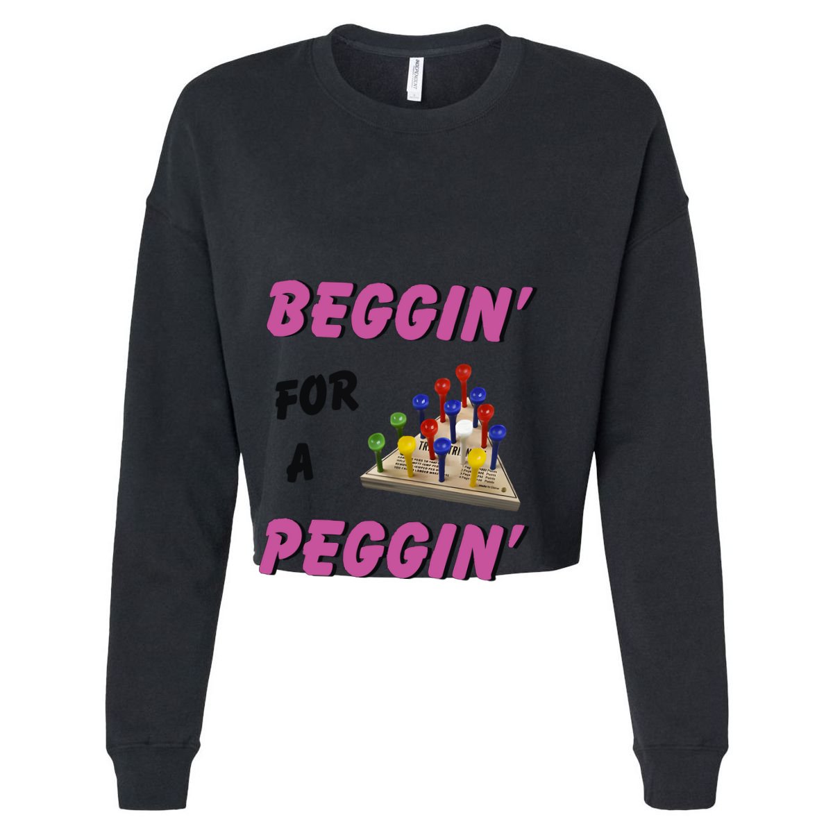 Beggin’ For A Peggin Women's Crop Top Tee