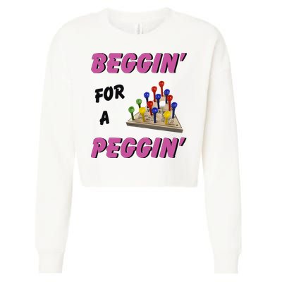 Beggin’ For A Peggin Cropped Pullover Crew