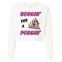 Beggin’ For A Peggin Cropped Pullover Crew