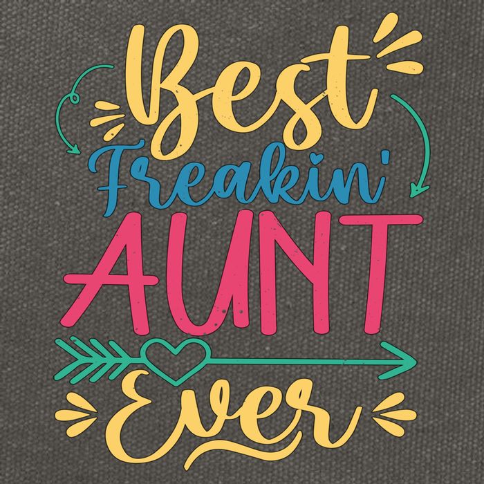 Best Freaking Aunt Ever For Auntie Gift Cotton Canvas Backpack