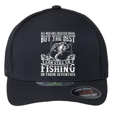Birthday Fishing All Equal Fishing in the Seventies Flexfit Unipanel Trucker Cap