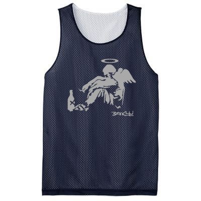 Banksy Fallen Angel Mesh Reversible Basketball Jersey Tank