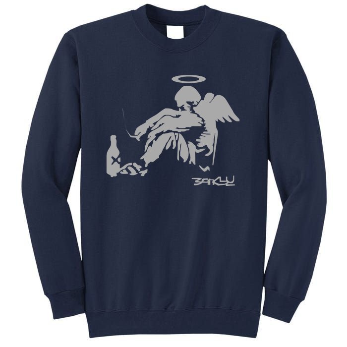 Banksy Fallen Angel Tall Sweatshirt