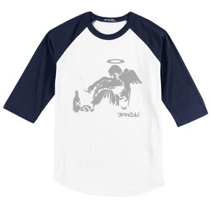 Banksy Fallen Angel Baseball Sleeve Shirt