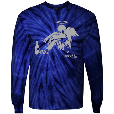 Banksy Fallen Angel Tie-Dye Long Sleeve Shirt