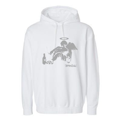 Banksy Fallen Angel Garment-Dyed Fleece Hoodie