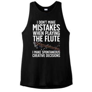 Best Flute Art For Musical Instrument Flute Player Ladies PosiCharge Tri-Blend Wicking Tank