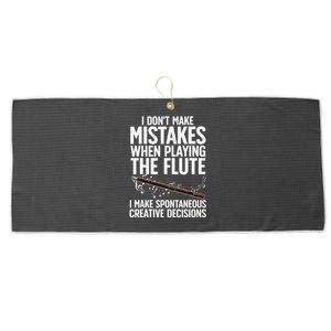 Best Flute Art For Musical Instrument Flute Player Large Microfiber Waffle Golf Towel