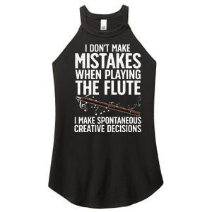 Best Flute Art For Musical Instrument Flute Player Women's Perfect Tri Rocker Tank