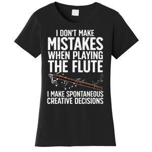 Best Flute Art For Musical Instrument Flute Player Women's T-Shirt