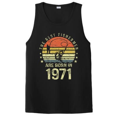 Best Fishermen Are Born In 1971 50th Birthday Fishing Gift PosiCharge Competitor Tank