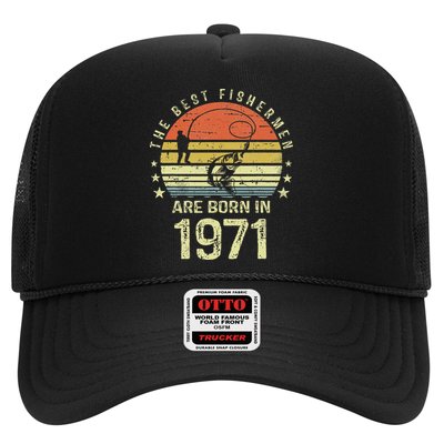 Best Fishermen Are Born In 1971 50th Birthday Fishing Gift Trucker Hat