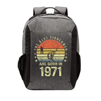 Best Fishermen Are Born In 1971 50th Birthday Fishing Gift Vector Backpack