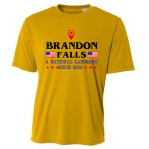 Brandon Falls A National Landmark Funny Trendy Sarcastic Cooling Performance Crew T-Shirt