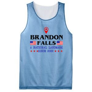 Brandon Falls A National Landmark Funny Trendy Sarcastic Mesh Reversible Basketball Jersey Tank