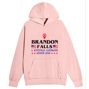 Brandon Falls A National Landmark Funny Trendy Sarcastic Urban Pullover Hoodie