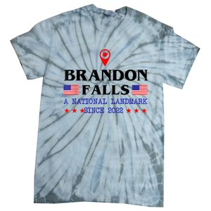 Brandon Falls A National Landmark Funny Trendy Sarcastic Tie-Dye T-Shirt