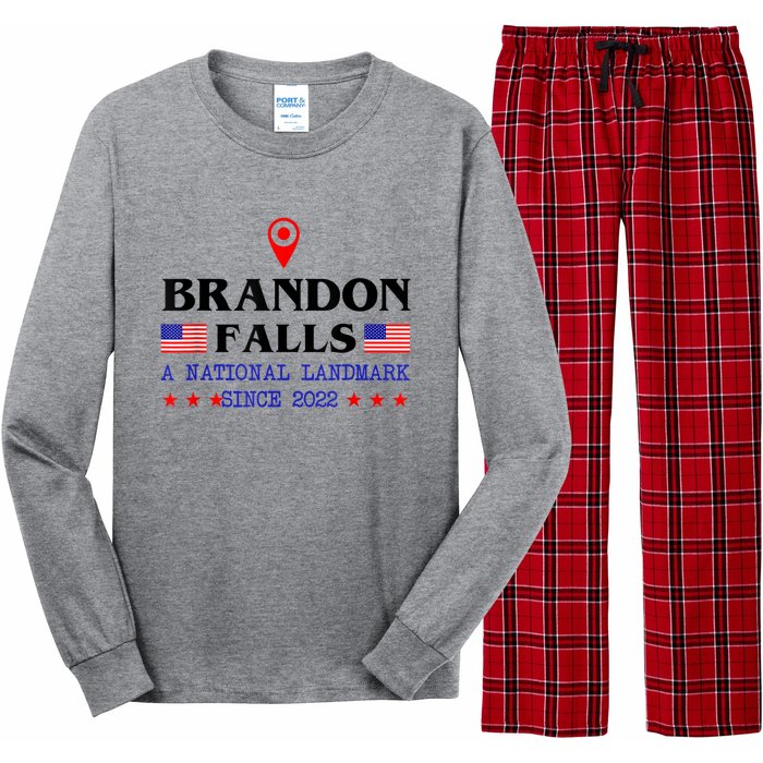 Brandon Falls A National Landmark Funny Trendy Sarcastic Long Sleeve Pajama Set