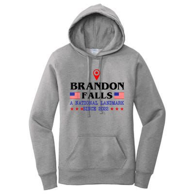 Brandon Falls A National Landmark Funny Trendy Sarcastic Women's Pullover Hoodie