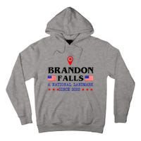 Brandon Falls A National Landmark Funny Trendy Sarcastic Tall Hoodie