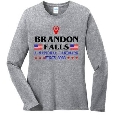 Brandon Falls A National Landmark Funny Trendy Sarcastic Ladies Long Sleeve Shirt