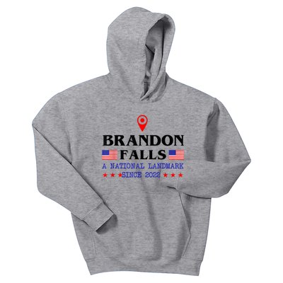 Brandon Falls A National Landmark Funny Trendy Sarcastic Kids Hoodie