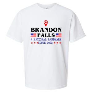 Brandon Falls A National Landmark Funny Trendy Sarcastic Sueded Cloud Jersey T-Shirt