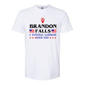 Brandon Falls A National Landmark Funny Trendy Sarcastic Softstyle CVC T-Shirt