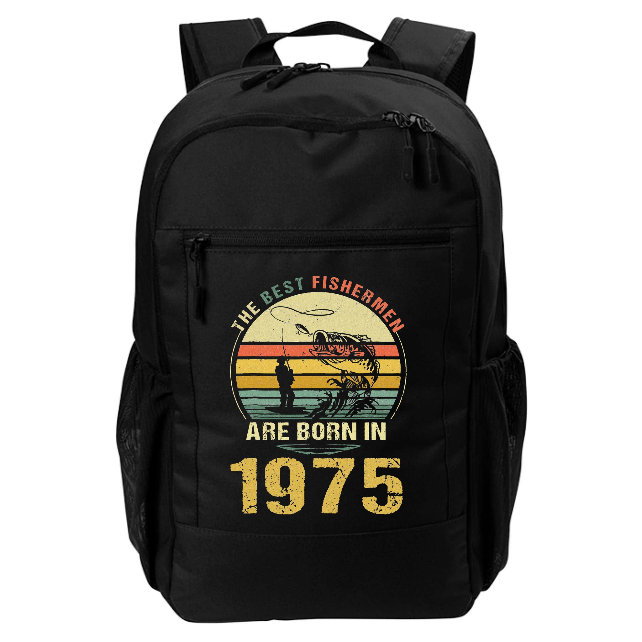 Best Fishermen Are Born In 1975 47th Birthday Fishing Gift Backpack
