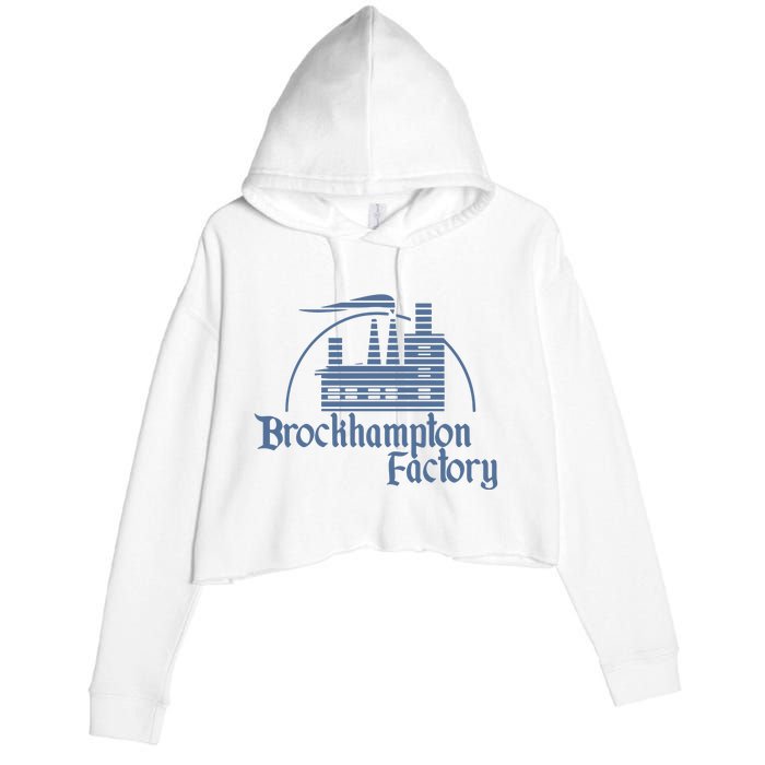 Brockhampton Factory Anniversary Crop Fleece Hoodie