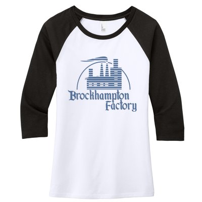 Brockhampton Factory Anniversary Women's Tri-Blend 3/4-Sleeve Raglan Shirt