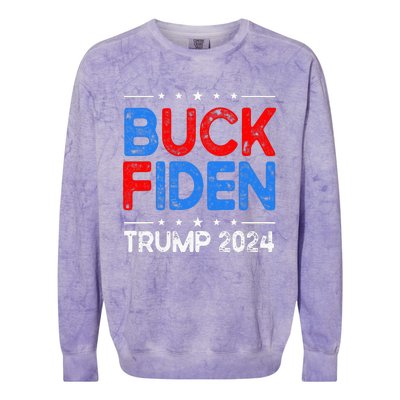 Buck Fiden Anti Biden Funny Impeach Joe Biden Colorblast Crewneck Sweatshirt