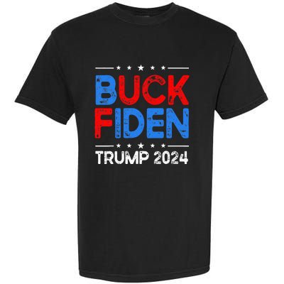 Buck Fiden Anti Biden Funny Impeach Joe Biden Garment-Dyed Heavyweight T-Shirt