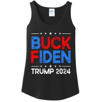 Buck Fiden Anti Biden Funny Impeach Joe Biden Ladies Essential Tank