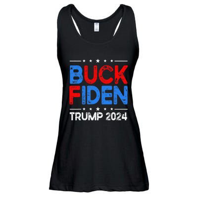 Buck Fiden Anti Biden Funny Impeach Joe Biden Ladies Essential Flowy Tank