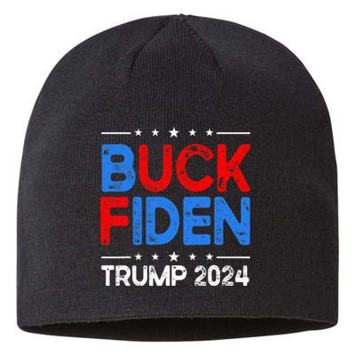 Buck Fiden Anti Biden Funny Impeach Joe Biden Sustainable Beanie