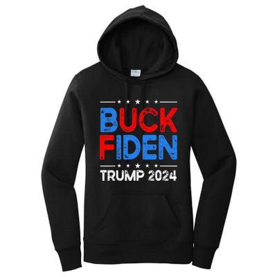 Buck Fiden Anti Biden Funny Impeach Joe Biden Women's Pullover Hoodie