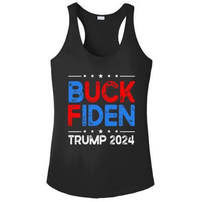 Buck Fiden Anti Biden Funny Impeach Joe Biden Ladies PosiCharge Competitor Racerback Tank