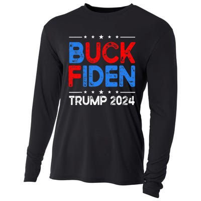 Buck Fiden Anti Biden Funny Impeach Joe Biden Cooling Performance Long Sleeve Crew