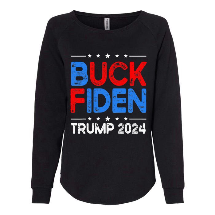 Buck Fiden Anti Biden Funny Impeach Joe Biden Womens California Wash Sweatshirt