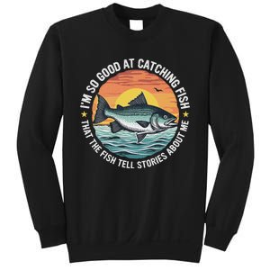 Bass Fishing Angler Funny Fisherman Catching Fish Sweatshirt