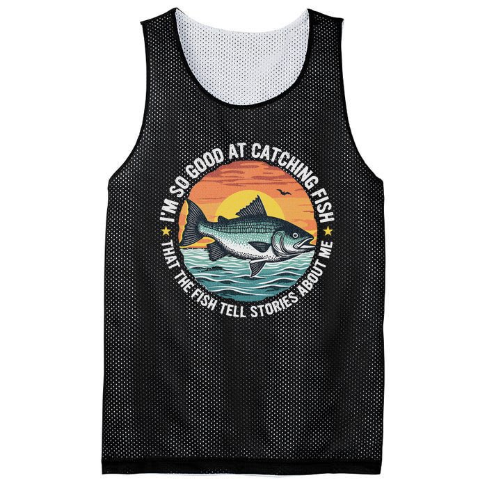 Bass Fishing Angler Funny Fisherman Catching Fish Mesh Reversible Basketball Jersey Tank