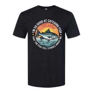 Bass Fishing Angler Funny Fisherman Catching Fish Softstyle CVC T-Shirt