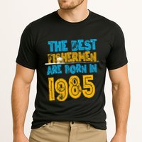 Best Fishermen Are Born In 1985 36th Birthday Fishing Retro Cooling Performance Crew T-Shirt