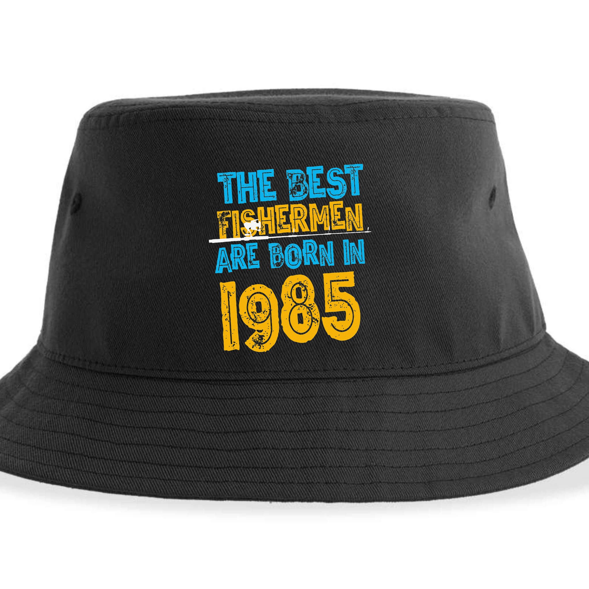 Best Fishermen Are Born In 1985 36th Birthday Fishing Retro Sustainable Bucket Hat
