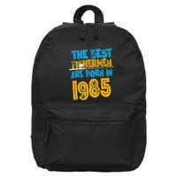 Best Fishermen Are Born In 1985 36th Birthday Fishing Retro 16 in Basic Backpack